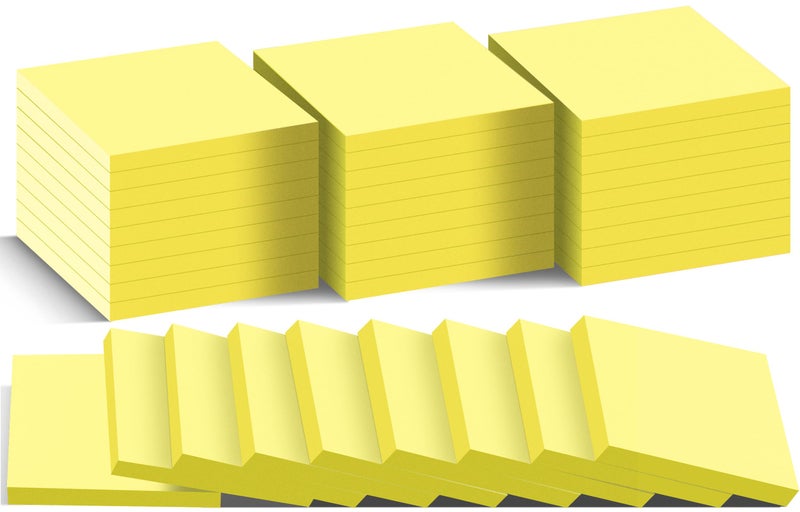 vipstar (36 Pack) Sticky Notes 3x3 in Post, Yellow Self-Stick Note Pads it, Strong Adhesive, Easy to Post for Home, Office, Notebook - Image 1